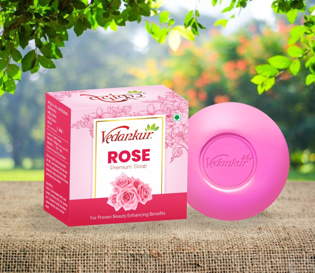 Rose Premium Soap 75gm