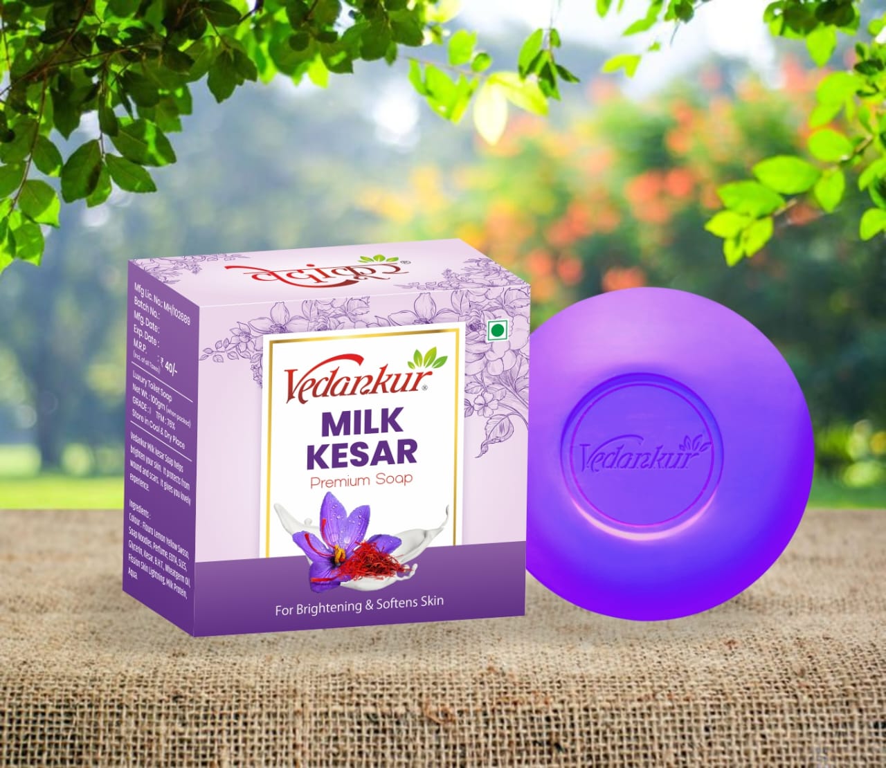 Milk Kesar Soap 75 GM