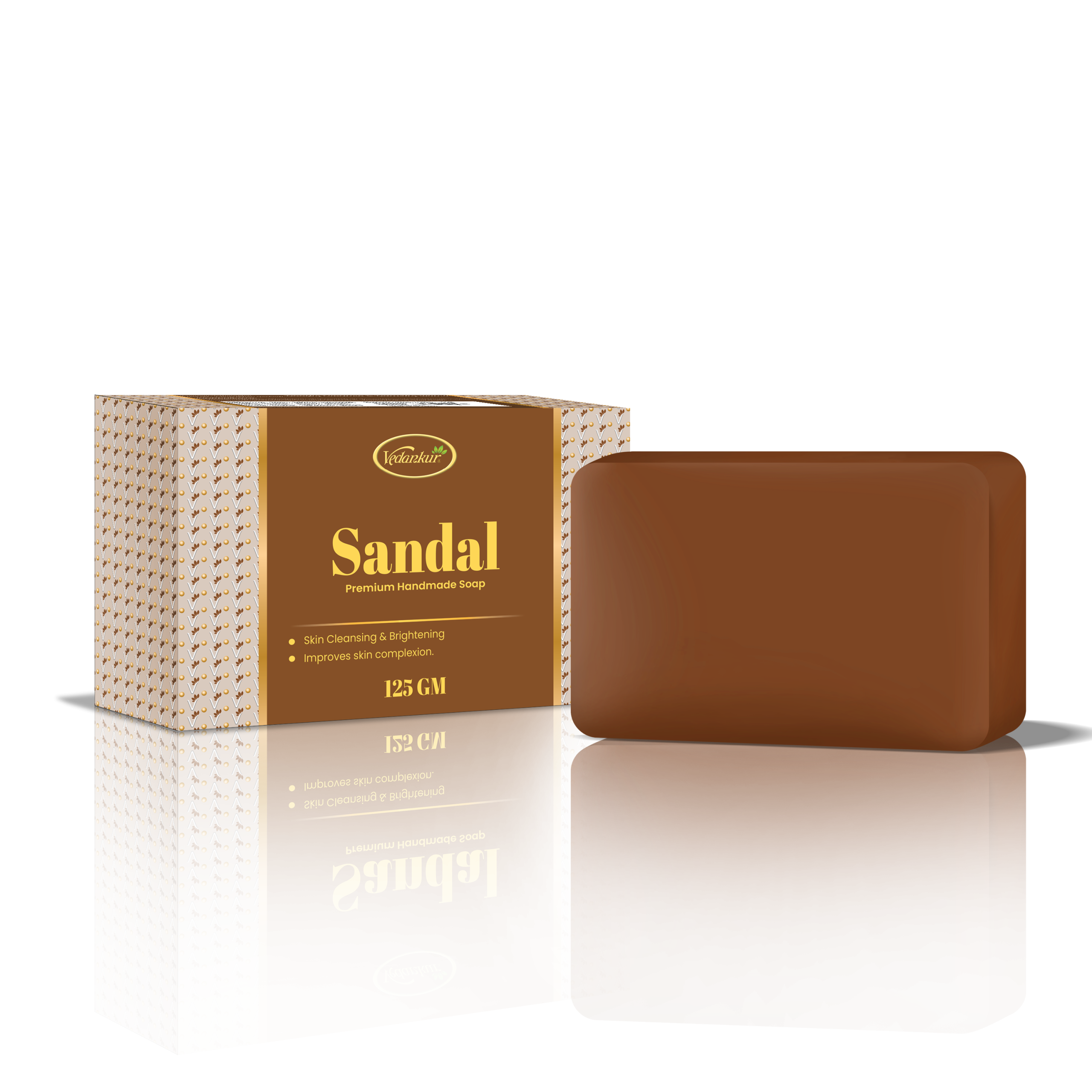 Vedankur Sandal Glycerin Handmade Soap(125gm)