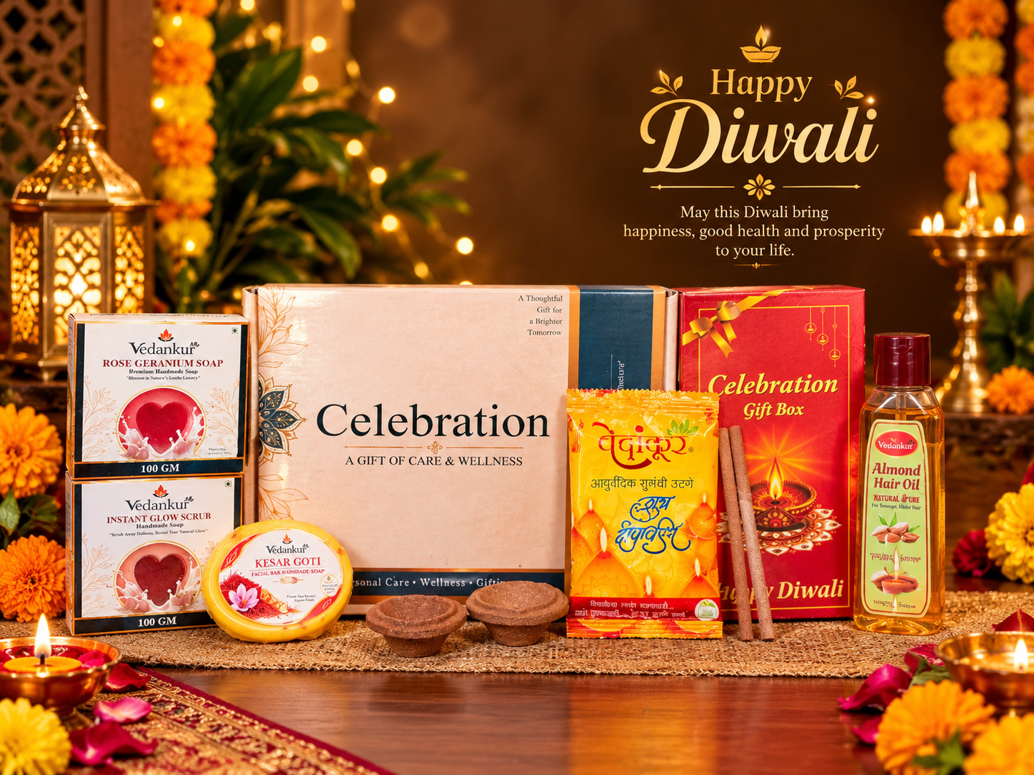 Premium Diwali Wellness Gift Hamper ROYAL CELEBRATION KIT - Image 1